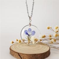 Resin Necklace with Zinc Alloy fashion jewelry & Unisex & epoxy gel 30u00d73mm 45cm Approx Sold By Lot