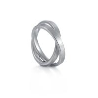 304 Stainless Steel Finger Ring, Unisex & different size for choice, original color, 3mm, US Ring Size:6-9, Sold By PC