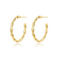 Brass Stud Earring 18K gold plated fashion jewelry & for woman nickel lead & cadmium free Sold By Pair