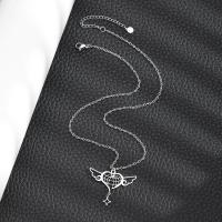 Collar de Acero Titanio, Partículas de acero, con 6.5cm extender cadena, Corazón, pulido, Joyería & para mujer & hueco, color original, libre de níquel, plomo & cadmio, longitud:aproximado 40.5 cm, Vendido por UD