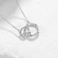 Couple Necklace, 925 Sterling Silver, fashion jewelry & Unisex, nickel, lead & cadmium free, Sold By PC