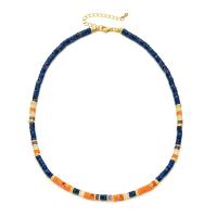 Naturstein Halskette, mit Zinklegierung, mit Verlängerungskettchen von 5cm, goldfarben plattiert, Folk-Stil & für Frau, keine, Länge:ca. 45 cm, verkauft von PC