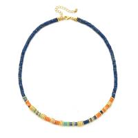 Naturstein Halskette, mit Zinklegierung, mit Verlängerungskettchen von 5cm, goldfarben plattiert, Bohemian-Stil & für Frau, keine, Länge ca. 45 cm, verkauft von PC