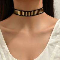 Fashion Choker Necklace Nylon with Sequins with 8CM extender chain plated fashion jewelry & for woman Length Approx 28 cm Sold By PC