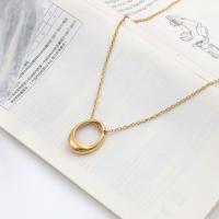 Stainless Steel Jewelry Necklace, 304 Stainless Steel, with 5CM extender chain, plated, fashion jewelry & for woman, gold, Length:Approx 39 cm, Sold By PC