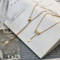 Stainless Steel Jewelry Necklace 304 Stainless Steel with 5CM extender chain plated fashion jewelry & for woman gold Length Approx 40 cm Sold By PC