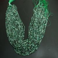 Koraliki z kameniem szlachetnym, Emerald, DIY, 2x3mm, sprzedawane na około 16 cal Strand