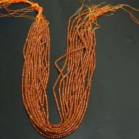 Agate Beads, DIY & different size for choice, reddish orange, Sold Per Approx 16 Inch Strand