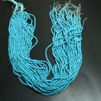 Χάντρες Turquoise, Συνθετικό Τυρκουάζ, DIY & διαφορετικό μέγεθος για την επιλογή, Sold Per Περίπου 16 inch Strand