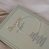 Fashion Jewelry Anklet, Freshwater Pearl, with Brass, with 3cm extender chain, for woman, 3-4mm, Length:Approx 22 cm, Sold By PC