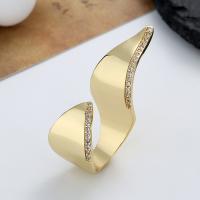 Cubic Zirconia Micro Pave Brass Ring plated fashion jewelry & micro pave cubic zirconia & for woman nickel lead & cadmium free US Ring Sold By PC