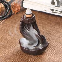 Backflow Incense Burner, Porcelain, handmade, for home and office & durable, more colors for choice, 70x65x82mm, Sold By PC