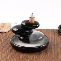 Backflow Incense Burner, Porcelain, half handmade, for home and office & durable, more colors for choice, 95x95x60mm, Sold By PC