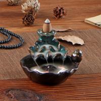 Backflow Incense Burner, Porcelain, handmade, for home and office & durable, more colors for choice, Sold By PC