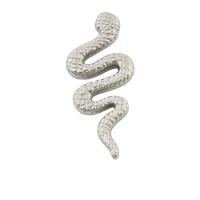 304 Stainless Steel Pendant Component, Snake, fashion jewelry & Unisex, original color, 30x11x2mm, Sold By PC