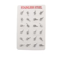 304 Stainless Steel Stud Earring Set Gecko fashion jewelry & for woman original color Sold By Lot