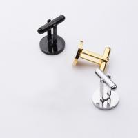 Cufflinks Zinc Alloy plated fashion jewelry & for man nickel lead & cadmium free 18mm Sold By PC
