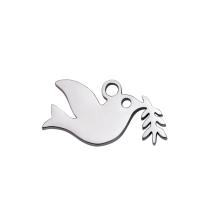 Stainless Steel Animal Pendants 304 Stainless Steel Dove Vacuum Ion Plating DIY Sold By PC
