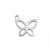 Stainless Steel Animal Pendants 304 Stainless Steel Butterfly Vacuum Ion Plating DIY & hollow Sold By PC