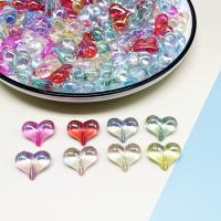 Transparent Acrylic Beads, Heart, DIY, more colors for choice, 18x22mm, 10PCs/Bag, Sold By Bag