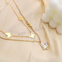 Stainless Steel Jewelry Necklace 304 Stainless Steel plated fashion jewelry & for woman gold Sold By PC