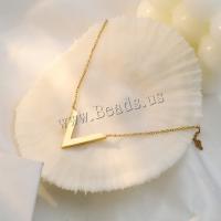 Stainless Steel Jewelry Necklace 304 Stainless Steel with 5CM extender chain plated fashion jewelry & for woman rose gold color Length Approx 41 cm Sold By PC