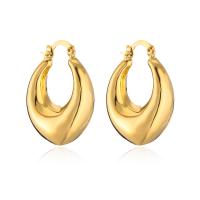 Messing Spring hoop oorbellen, plated, verschillende stijlen voor de keuze & voor vrouw, goud, Verkocht door pair