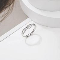 Cink Alloy Finger Ring, modni nakit & za žene & s Rhinestone, nikal, olovo i kadmij besplatno, Prodano By PC