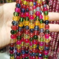 Kristall-Perlen, Kristall, rund, DIY & verschiedene Größen vorhanden, mehrere Farben vorhanden, verkauft per ca. 38 cm Strang