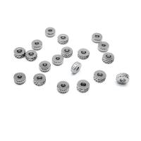 Stainless Steel Spacer Beads 304 Stainless Steel Flat Round DIY original color Approx Sold By Bag