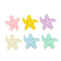 Mobile Phone DIY Decoration, Resin, Starfish, epoxy gel, more colors for choice, 22x20mm, Approx 100PCs/Bag, Sold By Bag