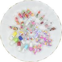 Mobile Phone DIY Decoration, Resin, Capsule, epoxy gel, more colors for choice, 20x10mm, Approx 100PCs/Bag, Sold By Bag