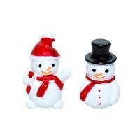 Mobile Phone DIY Decoration, Resin, Snowman, epoxy gel, different size for choice, more colors for choice, Approx 100PCs/Bag, Sold By Bag