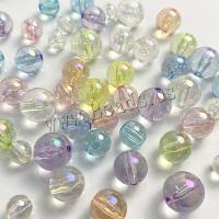 Plated Acrylic Beads, Round, DIY & different size for choice, more colors for choice, Sold By Bag