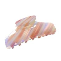 Hair Claw Clips, PVC Plastic, fashion jewelry, more colors for choice, 112x50mm, Sold By PC