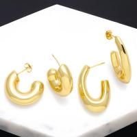 النحاس القرط مربط, مطلي, مجوهرات الموضة & تصاميم مختلفة للاختيار, ذهبي, النيكل والرصاص والكادميوم الحرة, تباع بواسطة زوج
