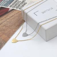 Stainless Steel smycken halsband, 304 rostfritt stål, med 5cm extender kedja, Hjärta, plated, mode smycken & för kvinna, fler färger för val, nickel, bly och kadmium gratis, Längd Ca 39 cm, Säljs av PC