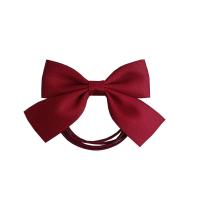 Bunny Ears Hair Scrunchies, Polyester and Cotton, Bowknot, for woman, more colors for choice, 8-9CM, Sold By PC
