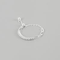 Solidny srebrny pierścień, 925 Srebro, Regulowane & biżuteria moda & dla kobiety, bez zawartości niklu, ołowiu i kadmu, sprzedane przez PC