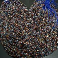 Perles bijoux en pierres gemmes, Rubis, avec Saphir, DIY, 3mm, Vendu par Environ 16 pouce brin