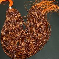 Natürlicher Granat Perlen, DIY, orange, 3mm, verkauft per ca. 16 ZollInch Strang