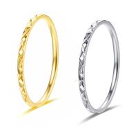 Titanium Steel Finger Ring, Rhombus, Vacuum Ion Plating, different size for choice & for woman, more colors for choice, 1mm, US Ring Size:3-10, Sold By PC