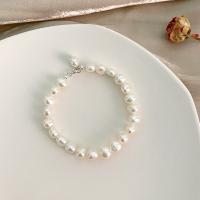 Freshwater Cultured Pearl Bracelet Freshwater Pearl with Brass fashion jewelry & for woman 7-8mm Sold By PC