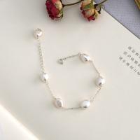 Freshwater Cultured Pearl Bracelet Freshwater Pearl with Brass fashion jewelry & for woman 8.5-9.5mm Sold By PC