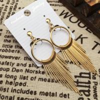 Zinc Alloy Earring Clip gold color plated fashion jewelry & folk style & for woman nickel lead & cadmium free 50-80mm Sold By Pair