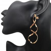 Zinc Alloy Earring Clip gold color plated fashion jewelry & for woman nickel lead & cadmium free 50-80mm Sold By Pair