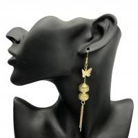 Zinklegierung Tropfen Ohrring, plattiert, Modeschmuck & Folk-Stil & für Frau, keine, frei von Nickel, Blei & Kadmium, 50-80mm, verkauft von Paar