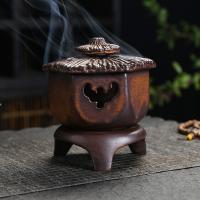 Traditional Ceramic Inserted Burner Incense Seat, Porcelain, handmade, for home and office & durable, more colors for choice, 114x120mm, Sold By PC