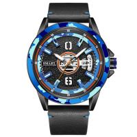 Men Wrist Watch Organic Glass with Leather Life water resistant & fashion jewelry & japanese movement & for man 14mm Length Approx 20 cm Sold By PC