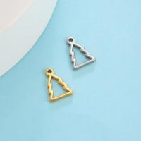 Stainless Steel Pendants, 304 Stainless Steel, Christmas Tree, Vacuum Ion Plating, fashion jewelry & DIY, more colors for choice, 10.70x7.50mm, Sold By PC